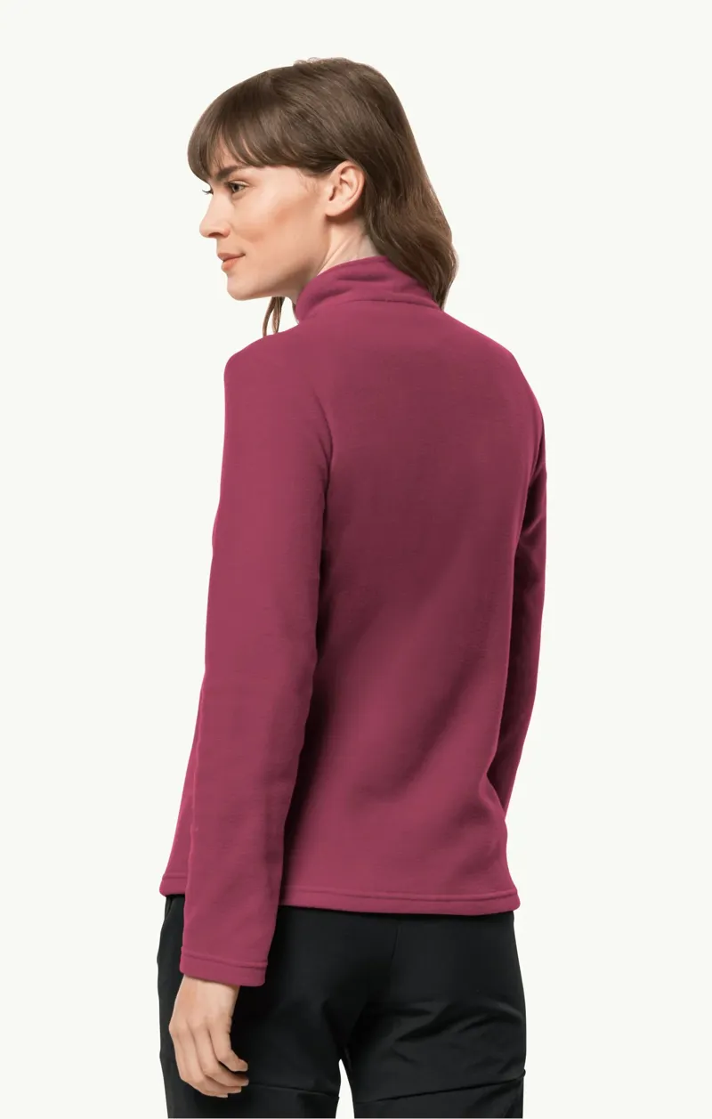 Jack Wolfskin Taunus HZ Fleece Womens in Sangria Red-3